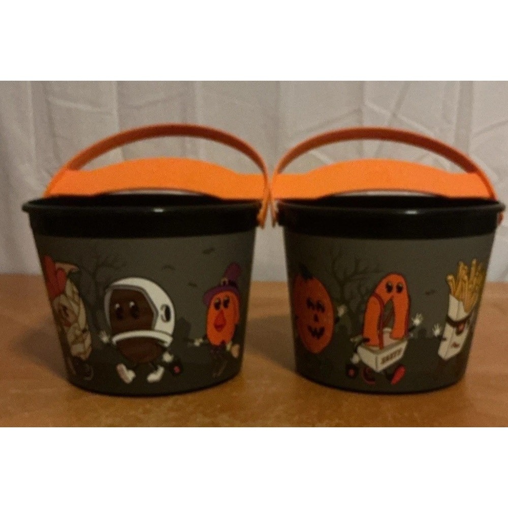 2 Burger King 2025 Halloween Trick-or-Treat Buckets